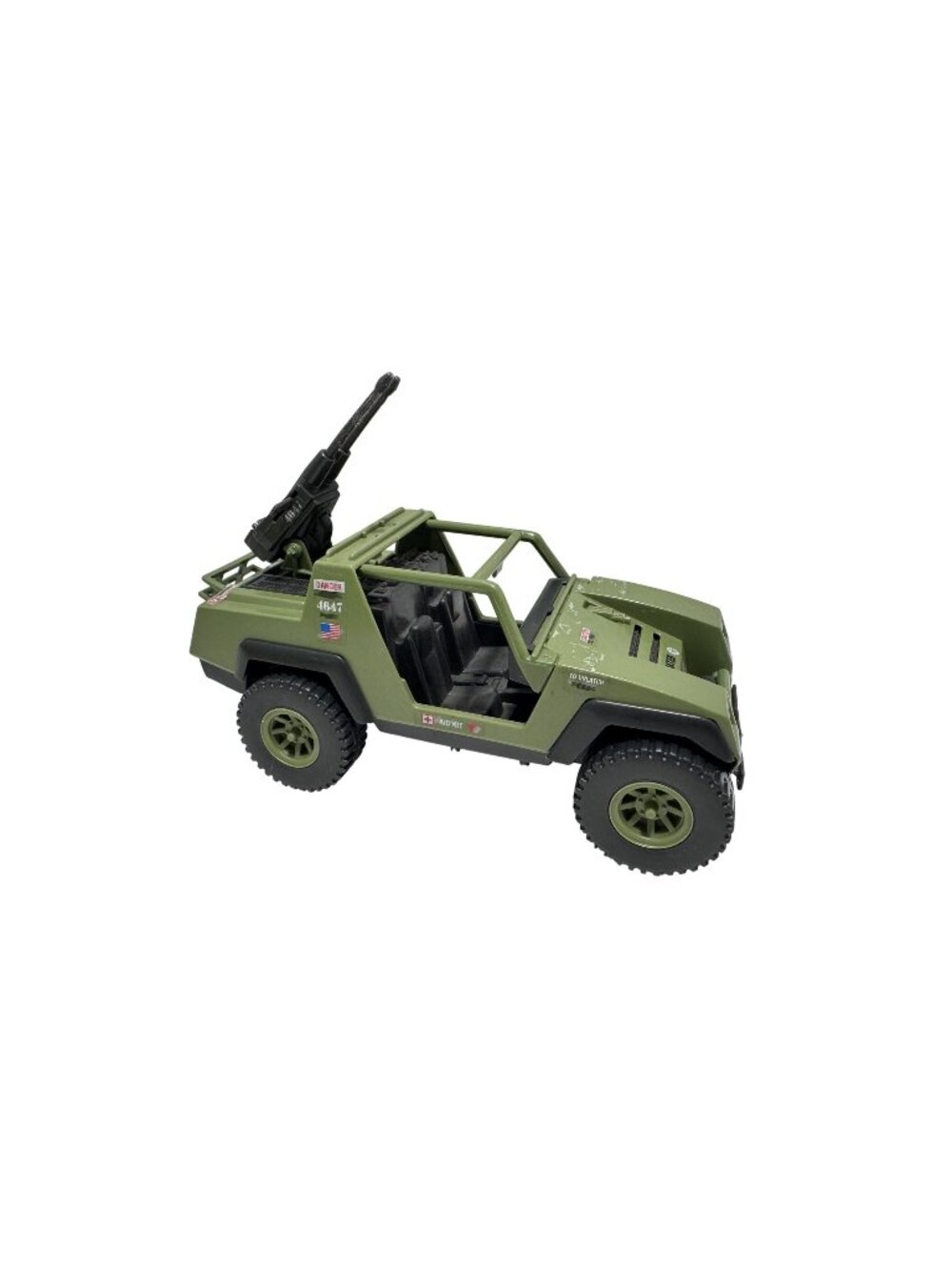 1982 Hasbro GI JOE ARAH VAMP Jeep incomplete, No Steering Wheel or Gas tanks